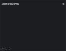Tablet Screenshot of andresrotmistrovsky.com
